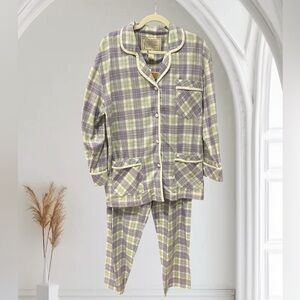 NWT VICTORIA’S SECRET COUNTRY Vintage Y2K Cotton Flannel Pajamas‎ Set S